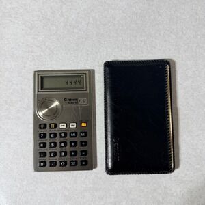 Vintage Canon Card FC-52 Palmtronic Calculator with Case and Manual Japan Made